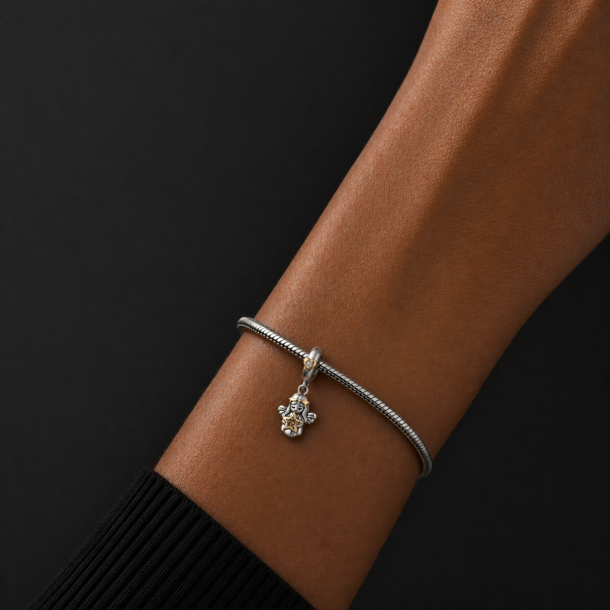 Dije Ángel Guardián Celestial — Plata 925