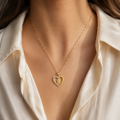 Collar Corazón de Guadalupe
