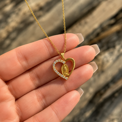 Collar Corazón de Guadalupe