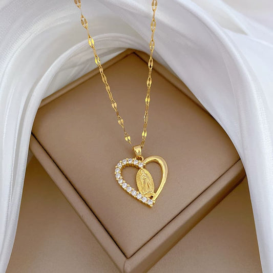 Collar Corazón de Guadalupe