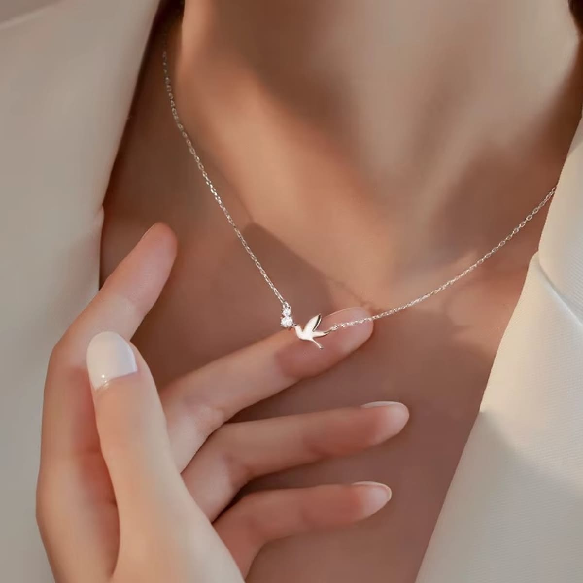 Collar Espíritu Bendito – Gotas de Fe y Esperanza