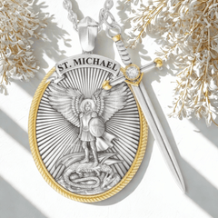 Collar San Miguel Arcángel — Protector Celestial