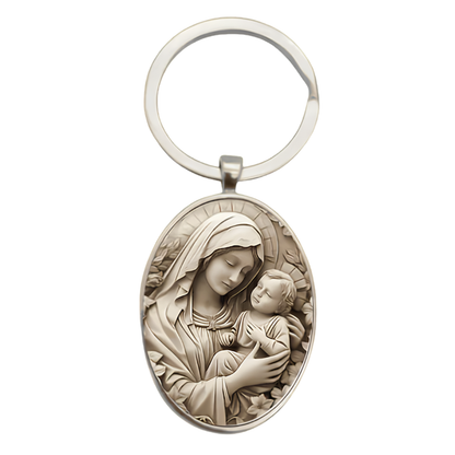 Llavero Virgen María Retro