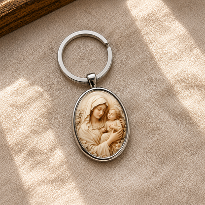 Llavero Virgen María Retro
