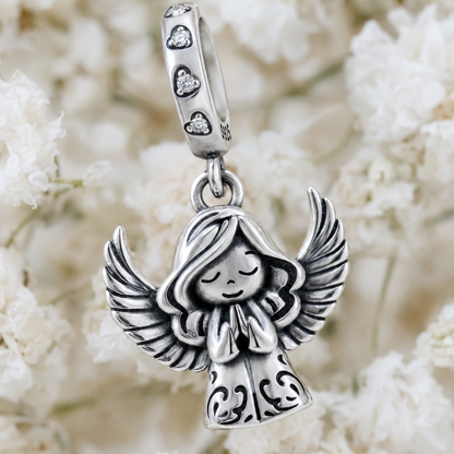Dije Ángel en Oración — Plata 925