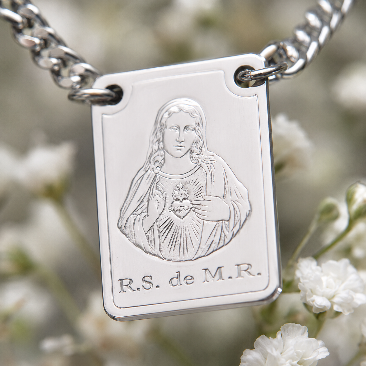 Escapulario Doble — Sagrado Corazón y Nuestra Señora del Carmen