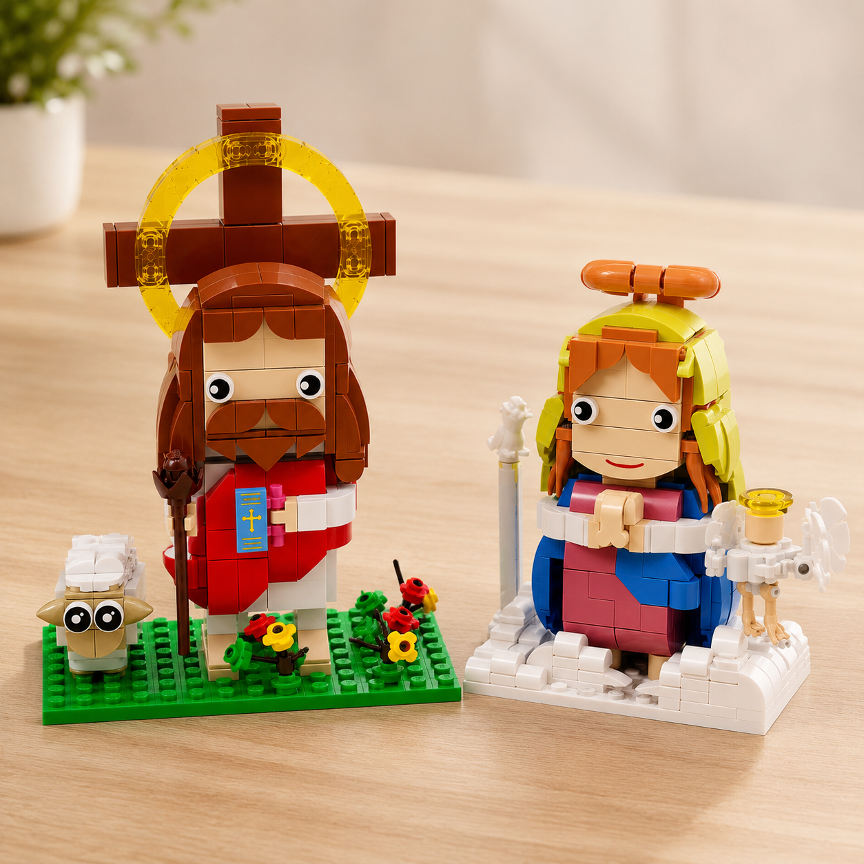 Lego Jesús y Virgen María