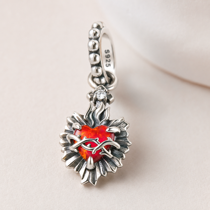 Dije Sagrado Corazón de Jesús — Plata 925