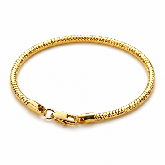 Pulsera de cadena serpiente lisa sin colgantes