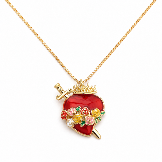Collar Corazón de María