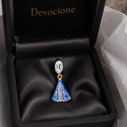 Dije Madre del Cielo Azul — Plata 925