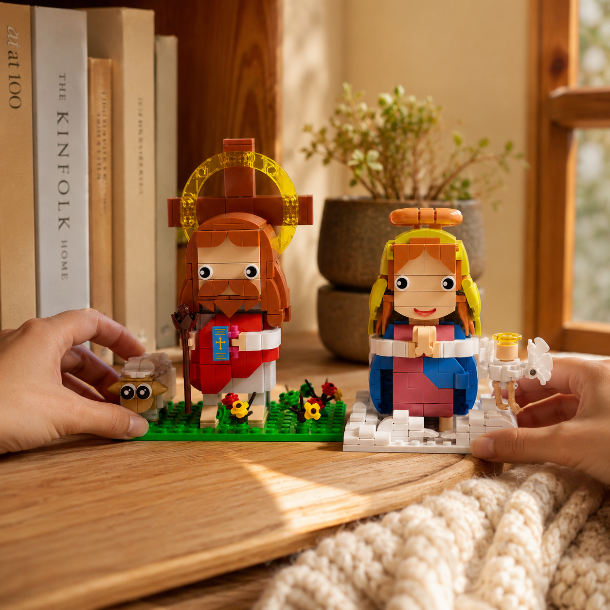 Lego Jesús y Virgen María