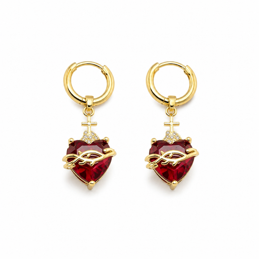 Aretes Sagrado Corazón