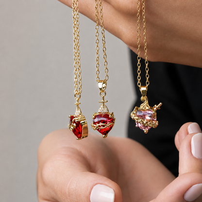 Kit de Collares Sagrado Corazón — Jesús y María
