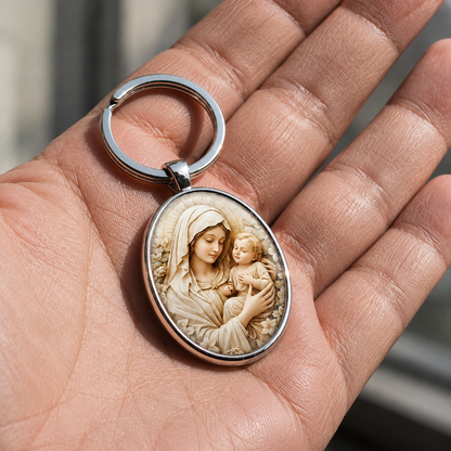 Llavero Virgen María Retro
