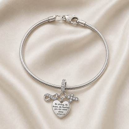 Dije Corazón "Sé Fuerte y Valiente"