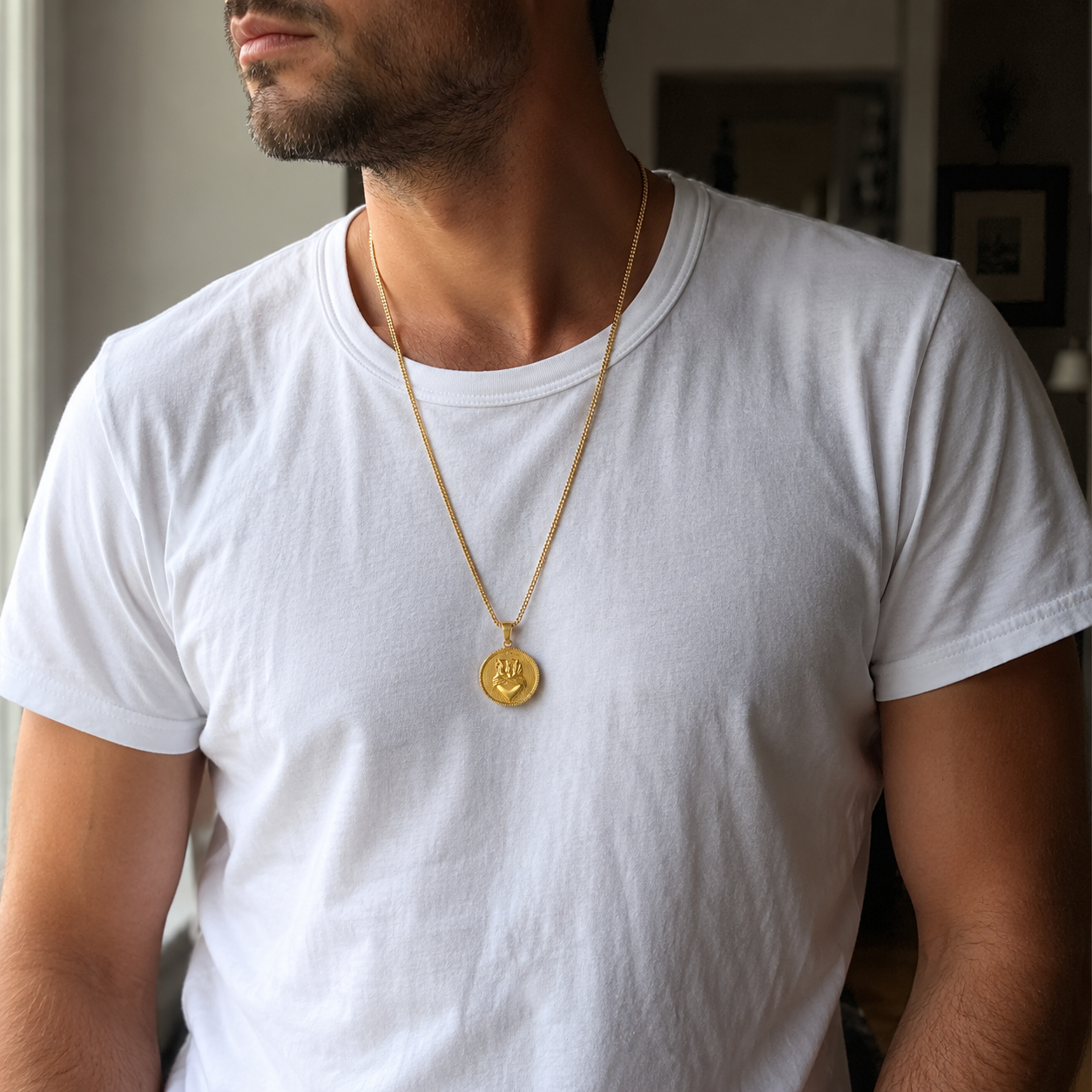 Collar Corazón Ardiente