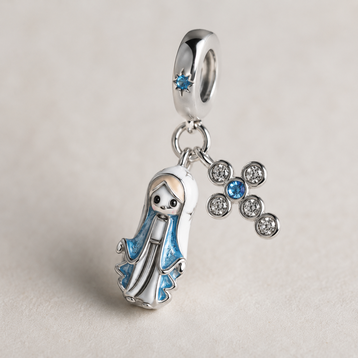 Dije Nuestra Señora de las Gracias — Plata 925