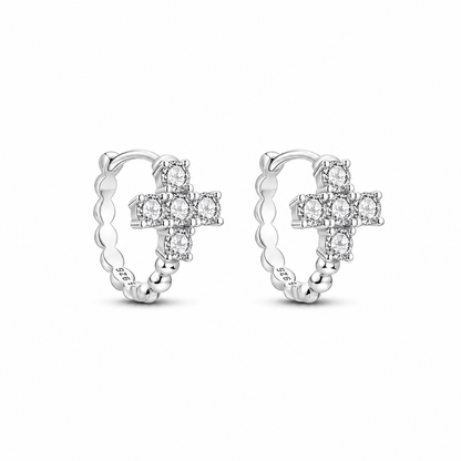 Aretes Cruz Celestial