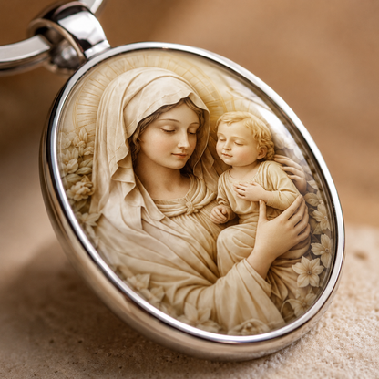 Llavero Virgen María Retro